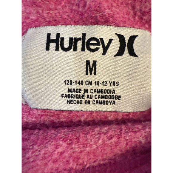 Hurley Sweatshirt Girls Medium Long Sleeve Crewneck Pullover Criss Cross Back - Picture 3 of 4